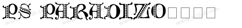 PS Paradizo字体转换